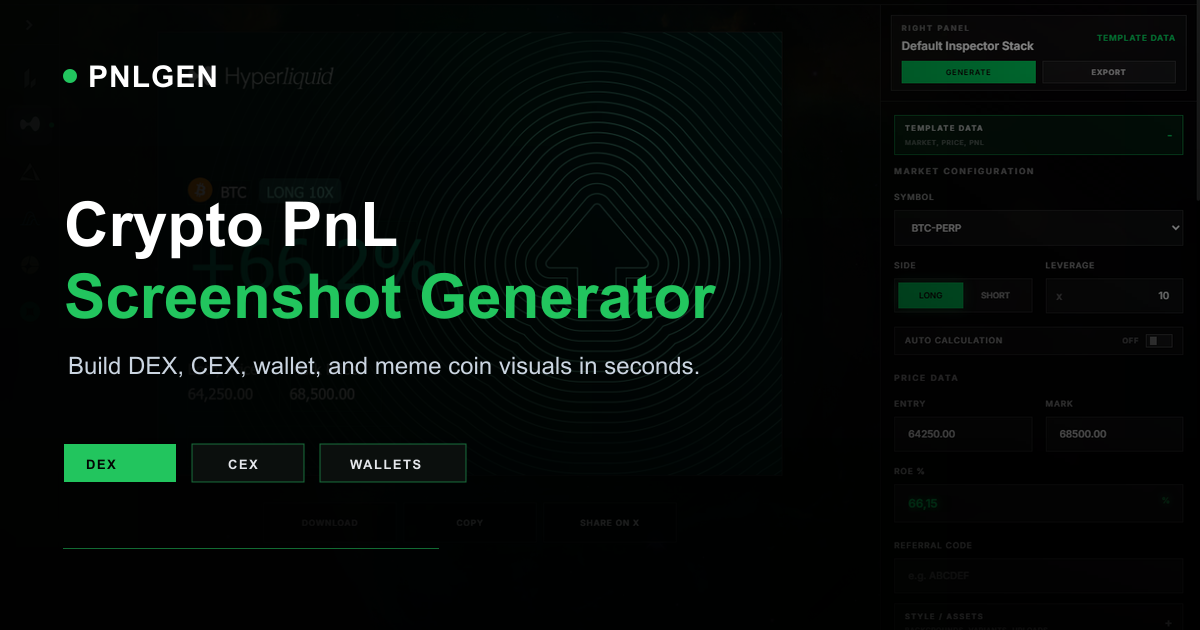 Pnl Card Examples GMGN PnL Card Generator | Create Meme Coin Trading Cards